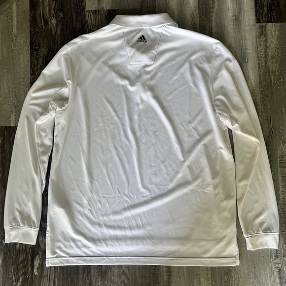 Adidas White ClimaCool Athletic Men’s Long Sleeve Size Medium - Picture 2 of 6